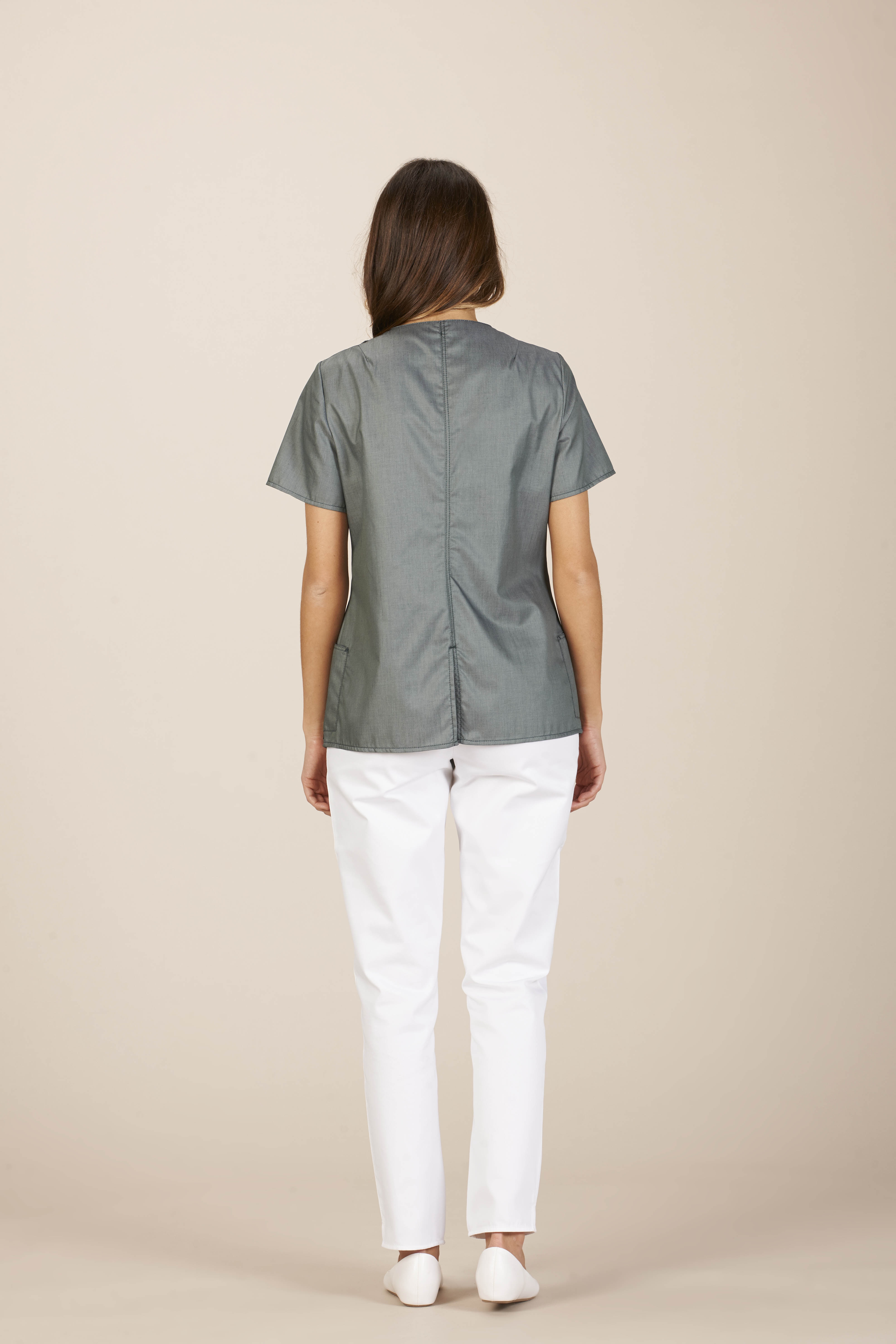 Arles cotone freedom casacca donna verde foresta retro