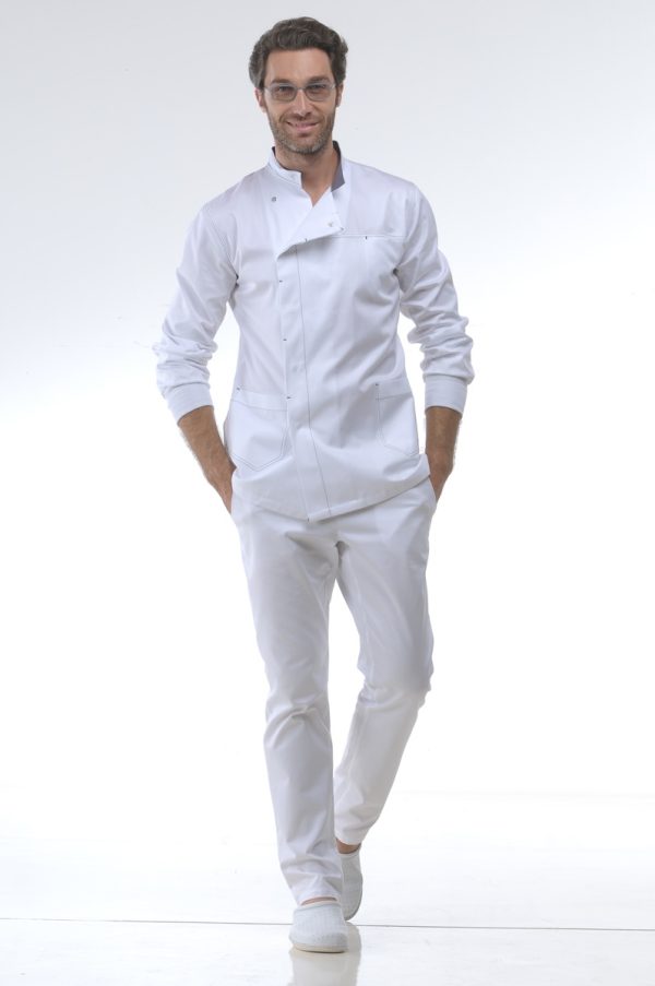 beirut man top cotton white long sleeves